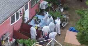 PHOTO Men In White Hazmat Suits Found A Ton Of Evidence In Rex Heuermann's Basement