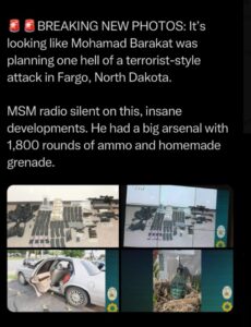 PHOTO Mohamed Barakat Had 1800 Rounds Of Ammo Homemade Grenades And Was Planning Bigger Attack Than He Pulled Off In North Dakota