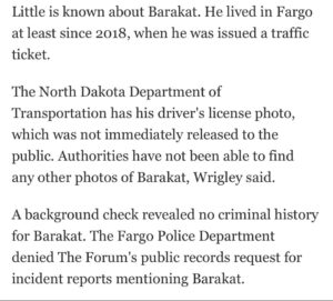 PHOTO Mohamed Barakat Had Lived In Fargo ND Since 2018 And Only Had One Speeding Ticket