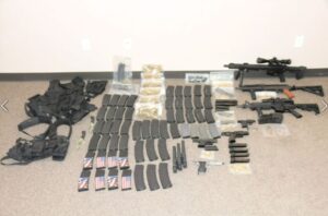 PHOTO Of All The Gear Ammo And Guns Mohamed Barakat Had Laid Out On The Floor That Were Confinscated By Authorities