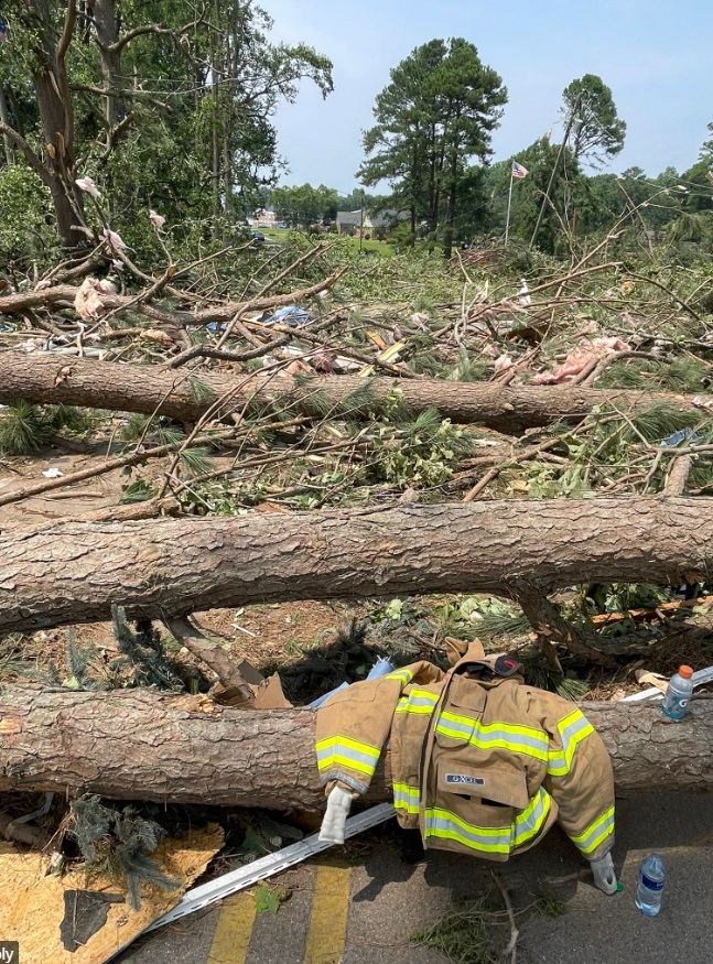 PHOTO Of Entire Neighborhood In Dortches NC Ruined By Tornado