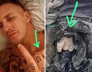 PHOTO Proof Side By Side Shows Fernando Pérez Algaba's Fingers Were The Ones In Trash Bag Matched By Finger Tattoos