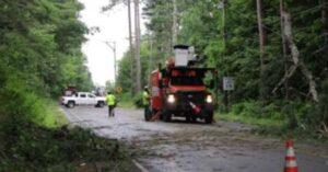 PHOTO Route 101 In Dublin NH Was Blocked By Tornado Debris