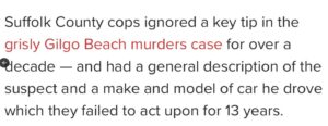 PHOTO Suffolk County PD Dropped The Ball By Ignoring Tip For 13 Years That Serial Killer Drove Chevy Avalanche Truck