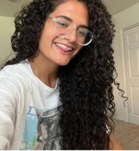 PHOTO Thalia Chaverria Wearing Oversized Glasses In Her Home
