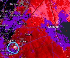 PHOTO Tornado That Touched Down In Chicago Headed For Cicero And Left Debris Everywhere