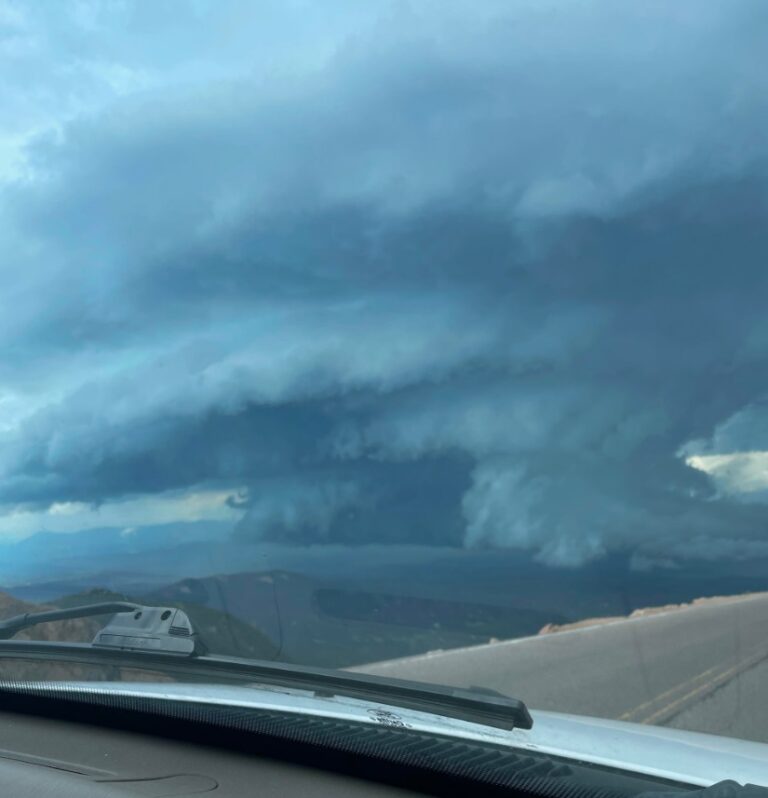 PHOTO View Of Tornado From The Top Of Pikes Peak