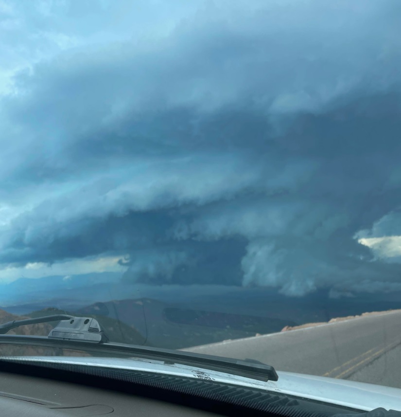 PHOTO View Of Tornado From The Top Of Pikes Peak