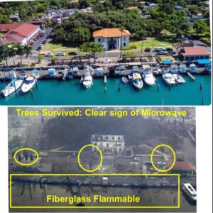 PHOTO Clear Signs of Microwave And Fiberglass Flammable On Maui Island From DEW Attack