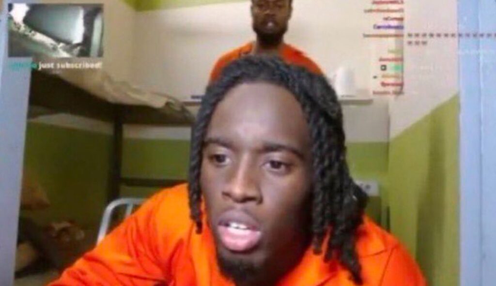 PHOTO Kai Cenat Live Streaming From His Cell While Taking It From Behind