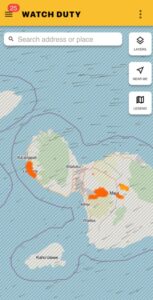 PHOTO Map Showing Where 6 People Were Found Dead In Maui Wildfire