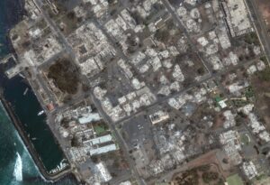 PHOTO New Satellite Images Show Lahaina Banyan Court Area Before On June 25th And After August 9 2023