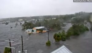 PHOTO Steinhatchee Marina Overflowing With Water From Hurricane