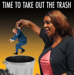 PHOTO Time To Take Out The Trash Fani Willis Throwing Donald Trump In The Trash Meme