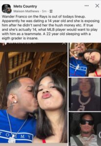 PHOTO Wander Franco's Girlfriend Exposed Him For Not Handing Over Hush Money