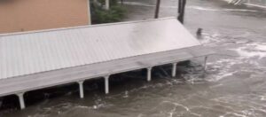 PHOTO Water Almost Up To The Top Of Buildings In Cedar Key Florida