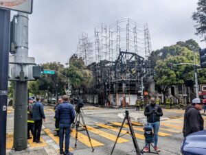 PHOTO What's Left Of Apartments Buildings On Oak And Octavia After Hayes Valley Fire