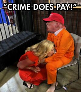 PHOTO Donald Trump Getting A BJ From Marjorie Taylor Greene From Prison