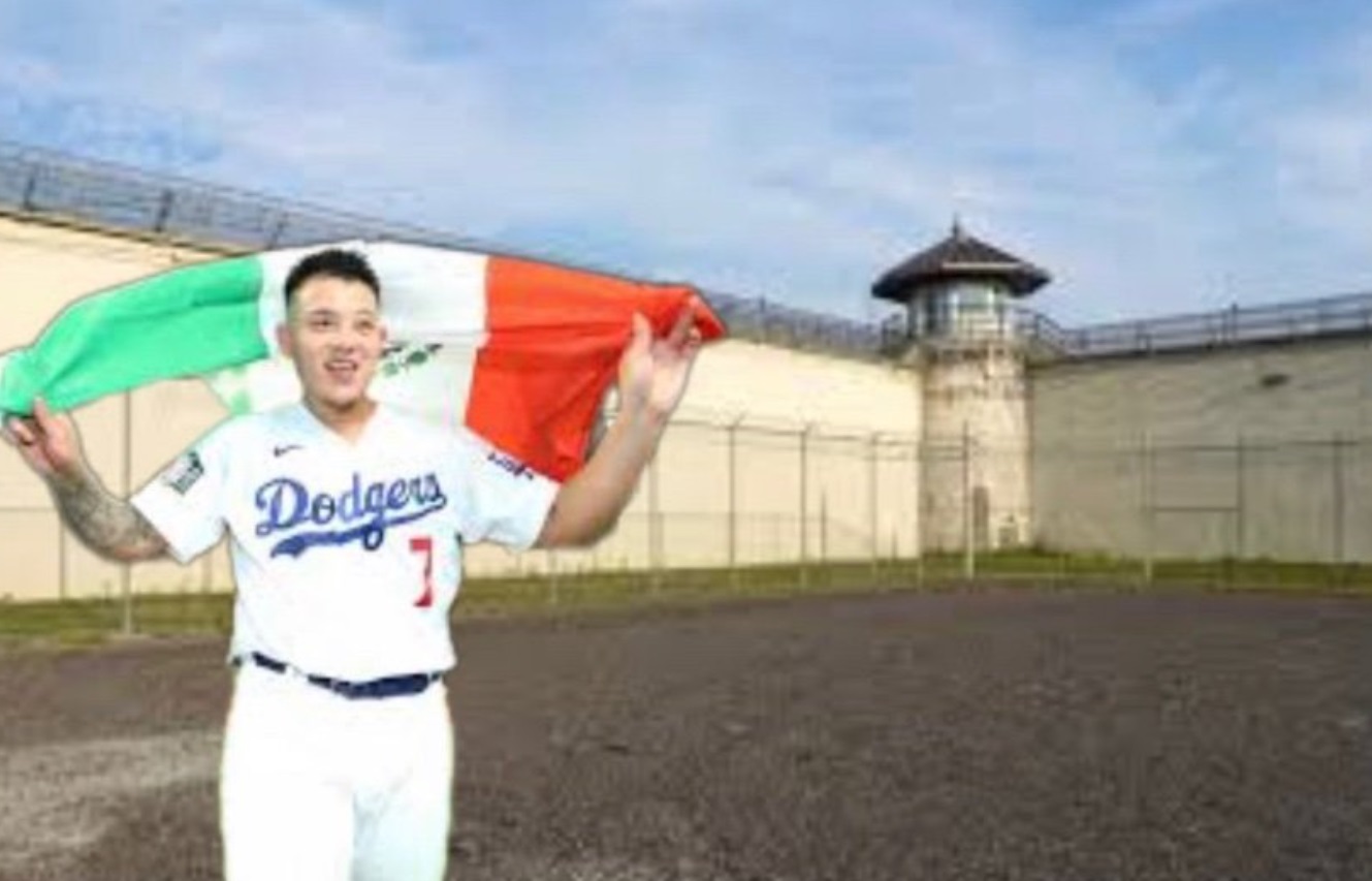 PHOTO Julio Urias In The Prison Yard Repping Mexico Meme