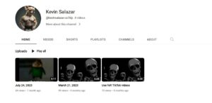 PHOTO Kevin Cataneo Salazar Has 3 Videos On His Youtube Channel And No Subscribers