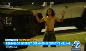 PHOTO Kevin Cataneo Salazar Putting His Hands Up Telling Cops Not To Shoot At Him