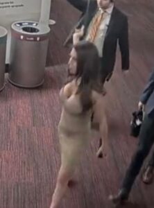 PHOTO Lauren Boebert Sticking Middle Finger Up While Walking Out Of Denver Venue In Tight Dress