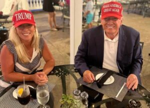 PHOTO Look Who Got To Bedminster Real Quick To Eat Dinner With Donald Trump After He Hung Out With Kristi Noem In South Dakota