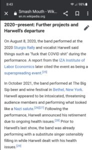 PHOTO Some People Are Not Feeling Sorry For Steve Harwell Being In Hospice Because He's Known For Doing Nazi Salute And Spreading COVID At Superspreader Event