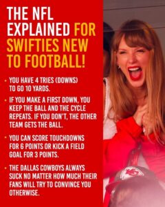 PHOTO The NFL Explained For Swifties New To Football
