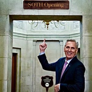 PHOTO Kevin McCarthy Pointing At SOTH Opening Sign Meme