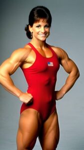 PHOTO Mary Lou Retton Flexing Her Abs And Biceps