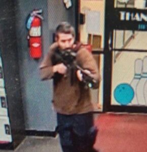 PHOTO Of Robert Card Walking Into Bowling Alley And Shooting 100 People At Point Blank Range