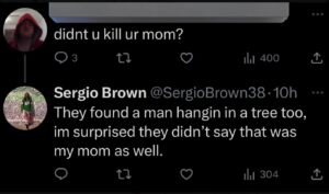 PHOTO Sergio Brown Going Ham On Social Media Over A Week Ago Pretending He Didn't Just Murder His Mother