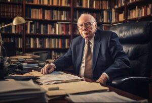 PHOTO Charlie Munger Working In His Office Until The Day He Died