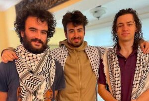 PHOTO Of Keffiyeh Scarfs Three Palestinian Men Were Wearing When They Got Shot