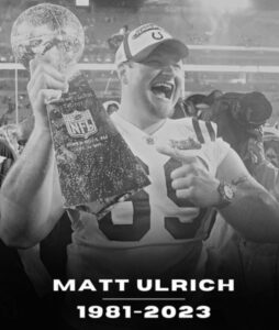 PHOTO RIP Matt Ulrich 1981-2023