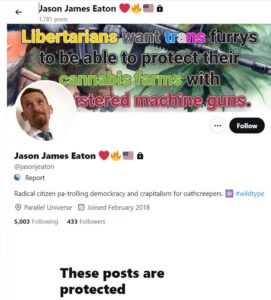 PHOTO Vermont Shooter Jason Eaton's Deleted Social Media Account Shows Offensive Pro-Machine Gun Banner