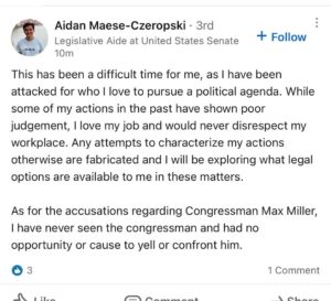 PHOTO Aidan Maese-Czeropski Seriously Said He's Being Attacked For Loving A Dude And Would Never Disrespect Workplace