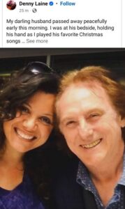 PHOTO Denny Laine's Wife At His Bedside Before He Passed Away