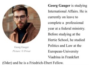 PHOTO Georg Gauger Is German Student And Is Boyfriend Of Aidan Maese-Czeropski
