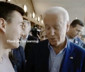 PHOTO Joe Biden Saying Thank You For Learning From Me To Aidan Maese-Czeropski