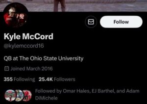 PHOTO Nebraska Cornhuskers Football Staff Is Following Kyle McCord's Social Media Accounts In Hopes Of Getting Him To Transfer There