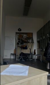 PHOTO Of Classroom At Prague University After David Kozák Raided It And Everyone Fled