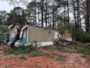 PHOTO Woman Was In Her Mobile Home During Myrtle Beach Tornado And The Roof Is Gone