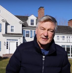 PHOTO Alec Baldwin Wondering Why There Were So Many TV Cameras Outside His House After Indictment