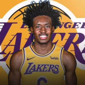 PHOTO Close Up Of Collin Sexton In Lakers #6 Uniform