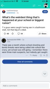 PHOTO Dylan Butler Saying School Shootings Are Never Reported