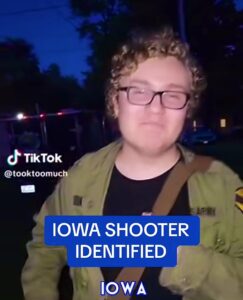 PHOTO Dylan Butler Walking Around Perry Iowa With A Gun Strapped To His Chest