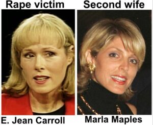 PHOTO E Jean Carroll And Marla Maples Side By Side