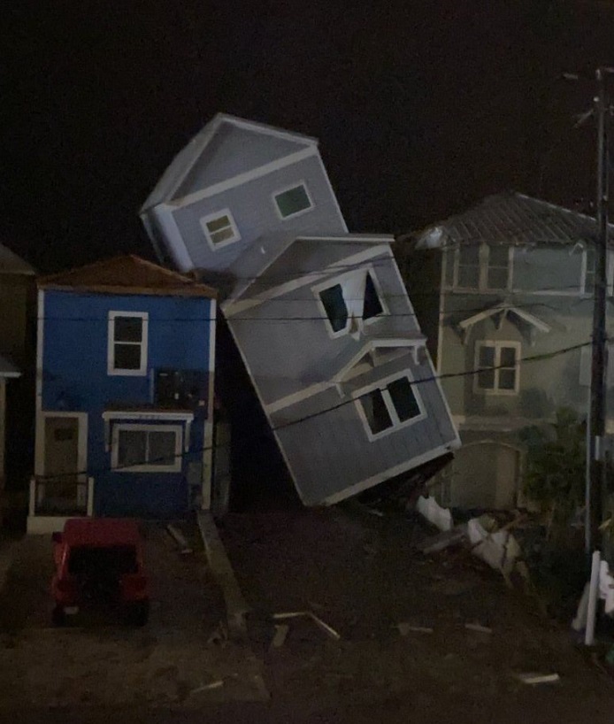 PHOTO Houses Collapsed On Gulf Drive In Panama City Beach Florida From ...